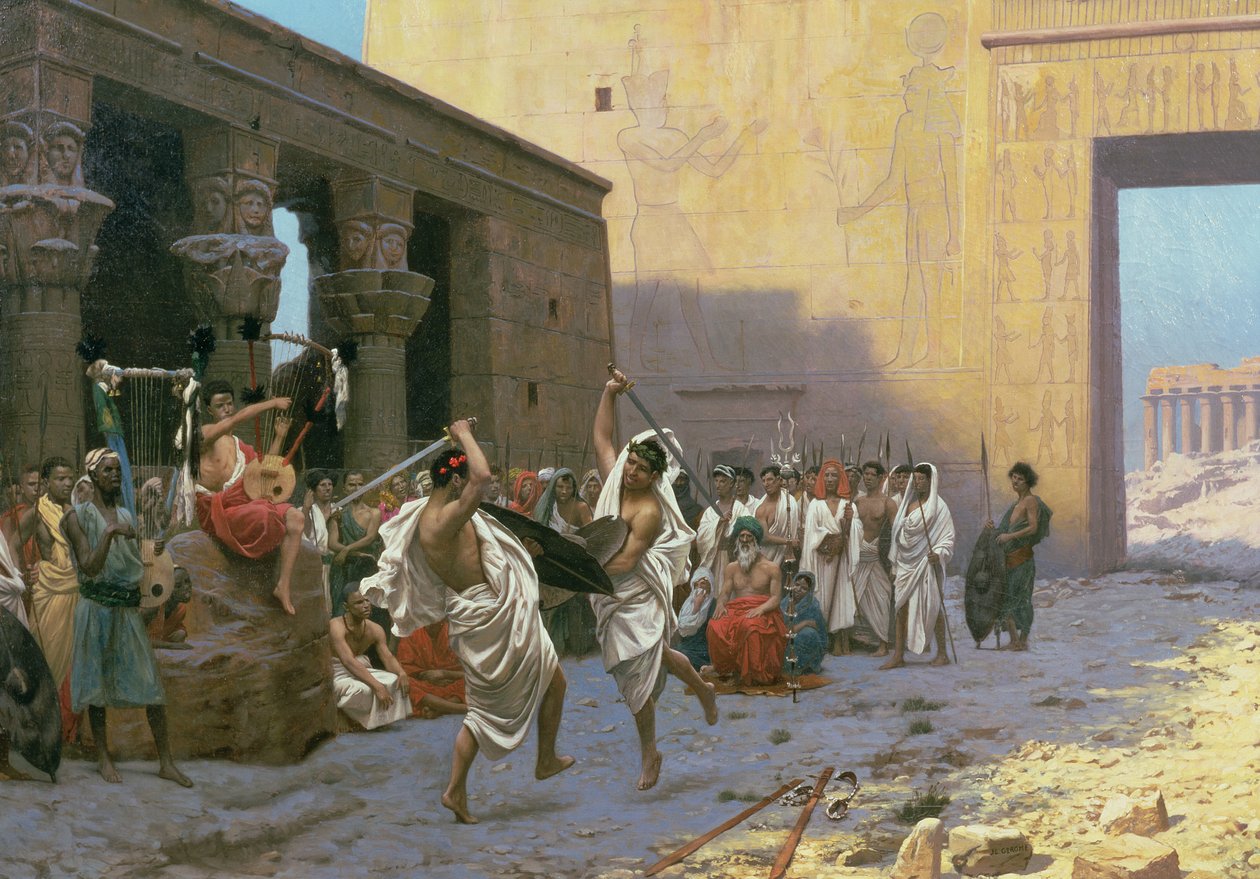 Miekkatanssi (La Phyrique) tekijältä Jean Leon Gerome