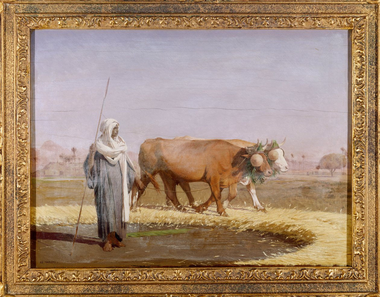 Vehnää polkemassa Egyptissä tekijältä Jean Leon Gerome