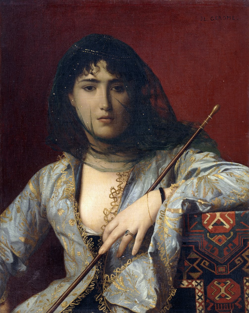 verhottu tšerkessialainen nainen, tekijältä Jean Leon Gerome