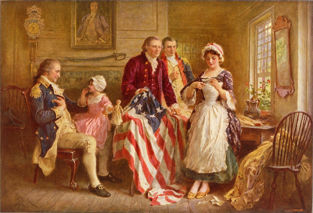 Betsy Ross 1777 tekijältä Jean Leon Gerome Ferris