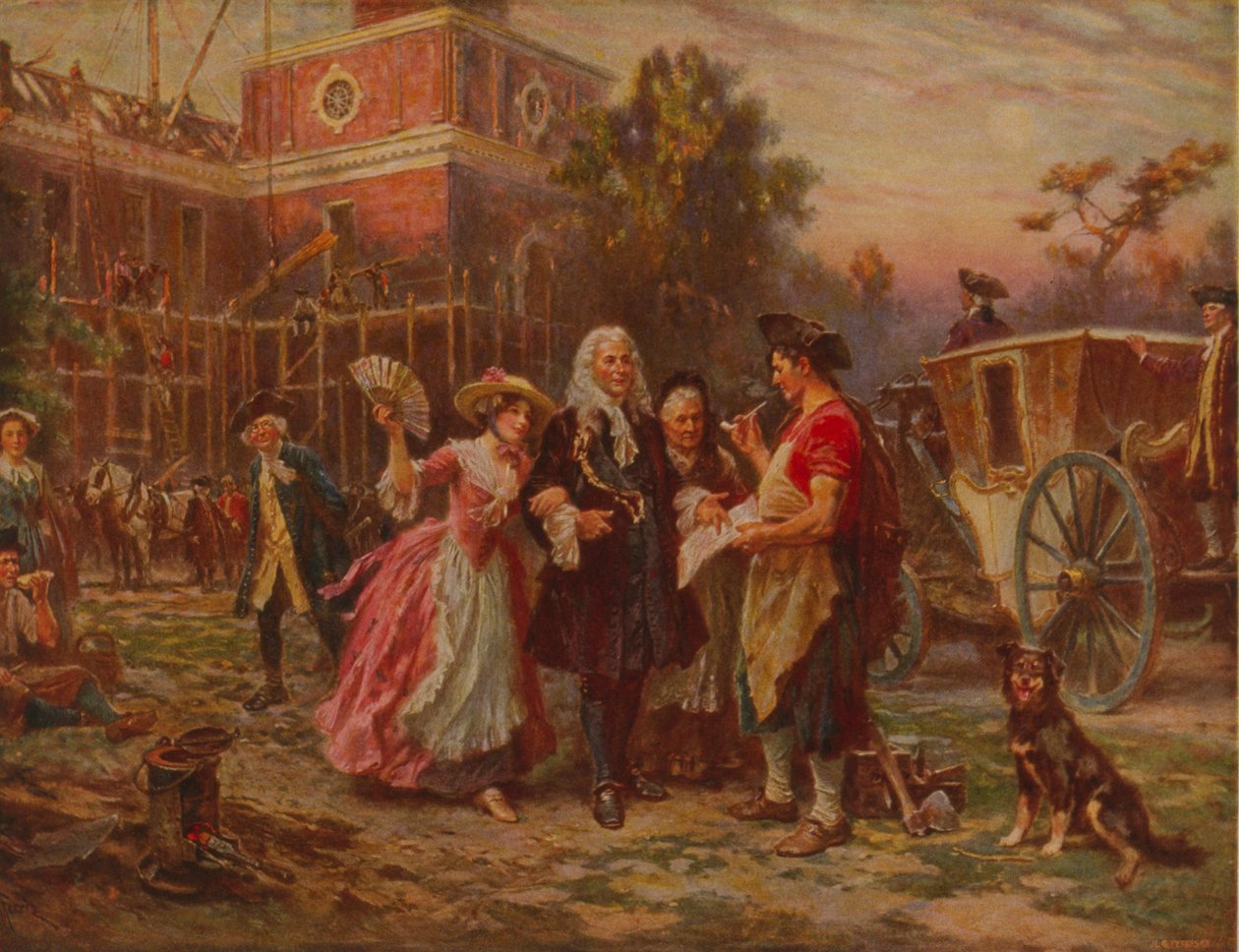 Vapauden kehdon rakentaminen, n.1930 tekijältä Jean Leon Gerome Ferris