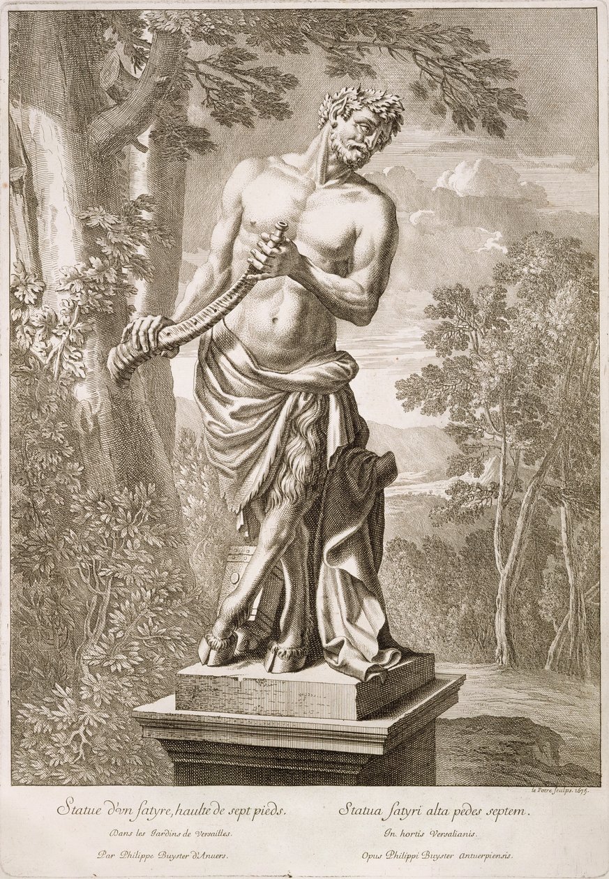 Philip de Buysterin satiirin tila Versaillesissa, 1675. tekijältä Jean Lepautre