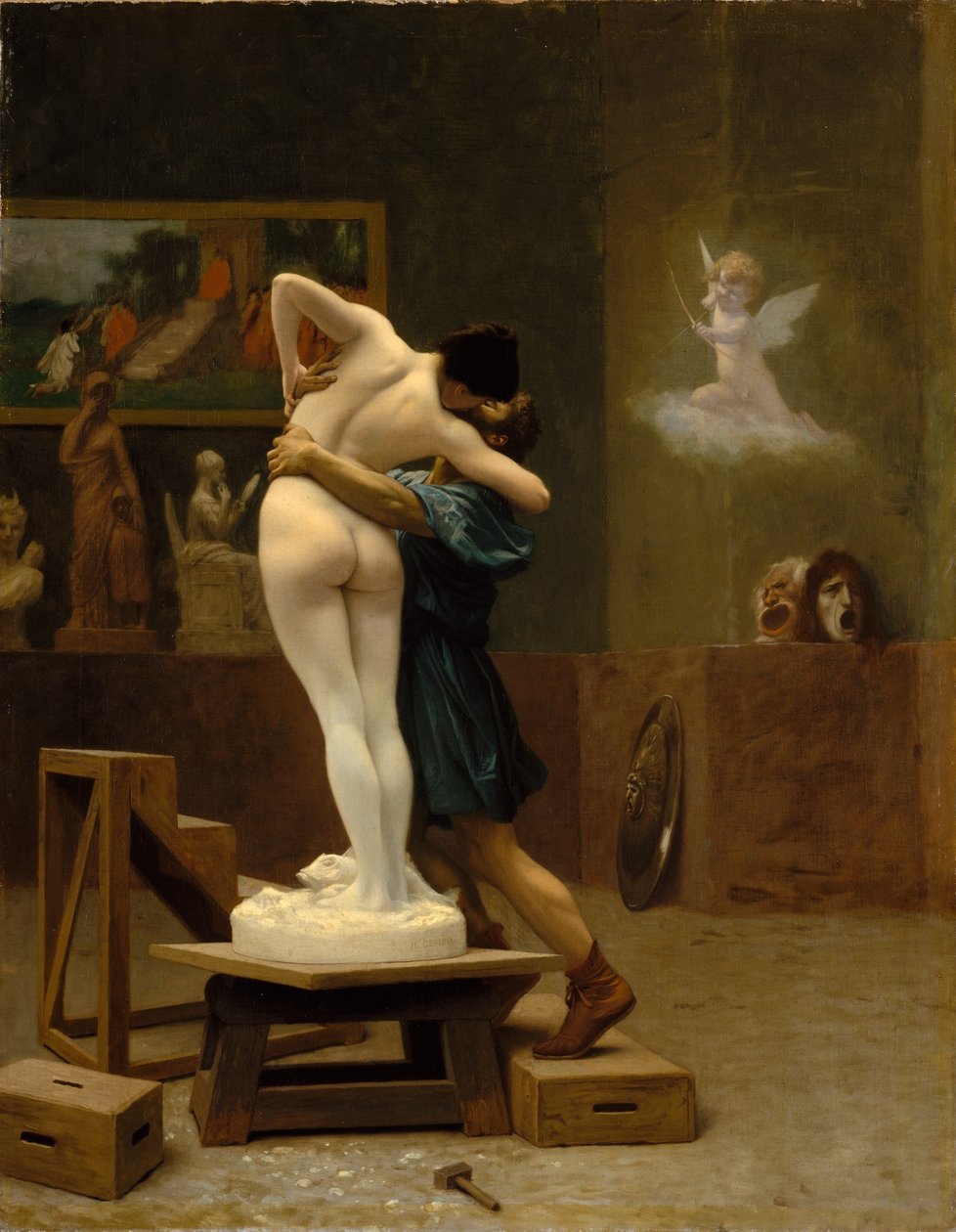 Ranskalainen:  Pygmalion ja Galatea: Pygmalion ja Galatea tekijältä Jean Leon Gerome