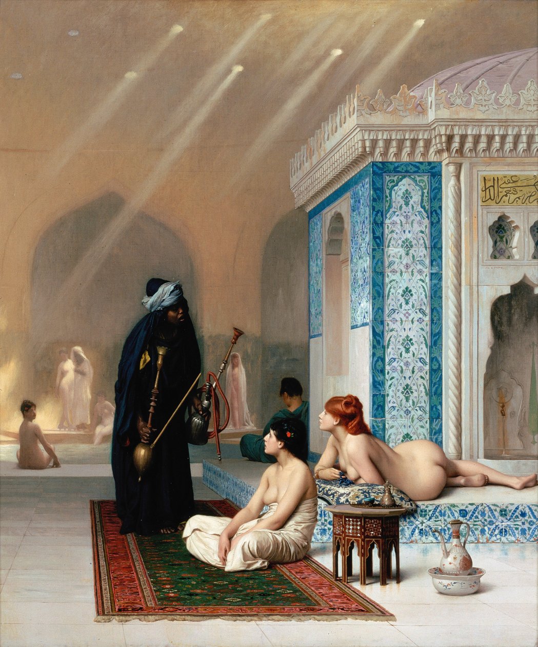 Uima-allas haaremissa tekijältä Jean Leon Gerome