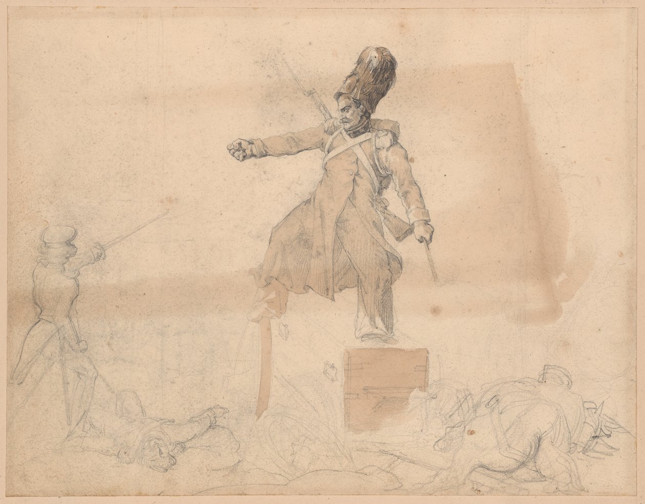 Tykistön korsu tekijältä Jean Louis André Théodore Géricault