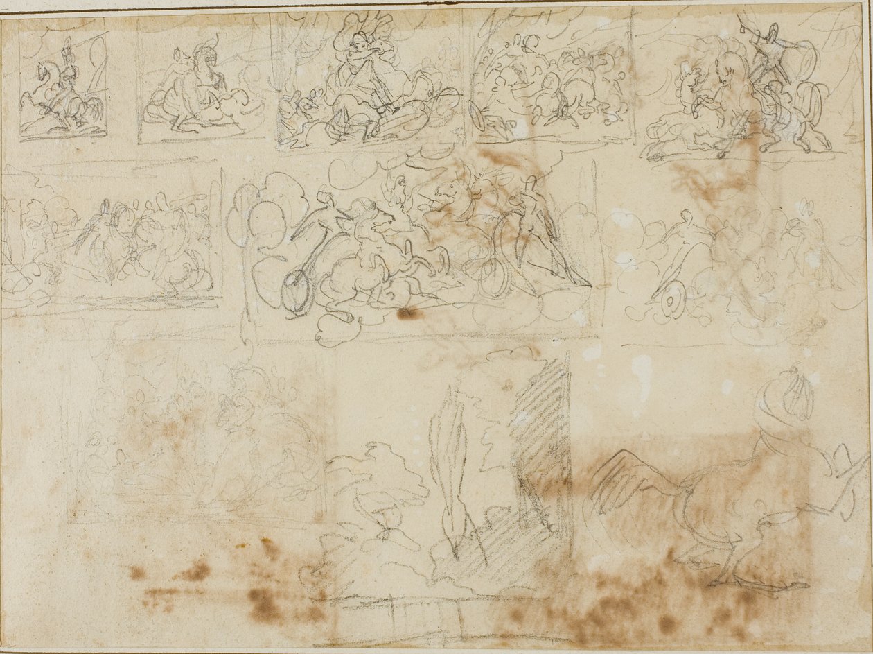 Yksitoista sävellysluonnosta tekijältä Jean Louis André Théodore Géricault