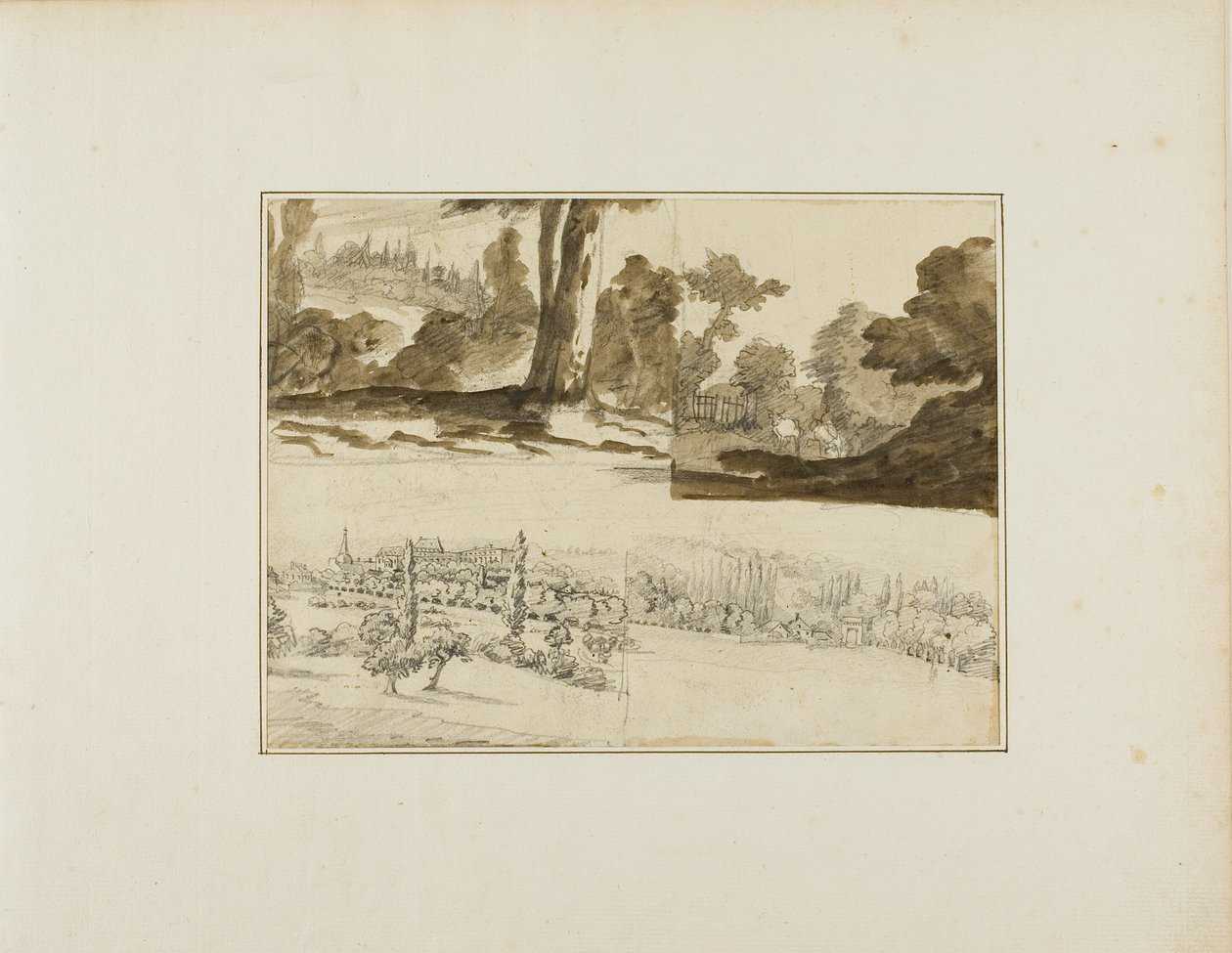 Neljä maisemaa tekijältä Jean Louis André Théodore Géricault