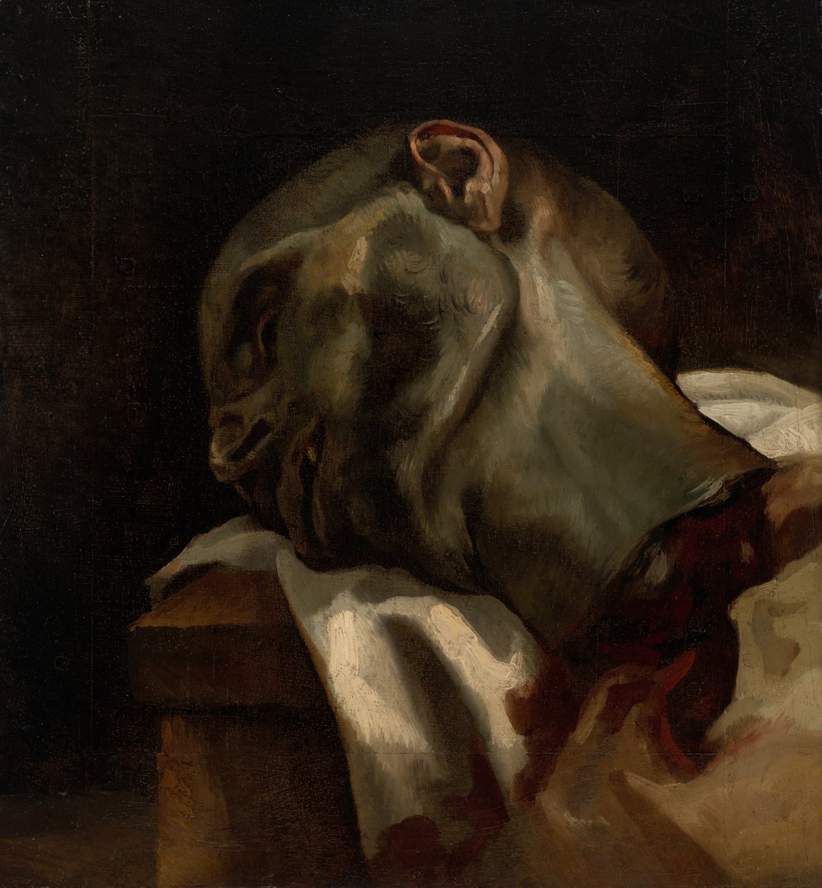 Giljotoidun miehen pää tekijältä Jean Louis André Théodore Géricault