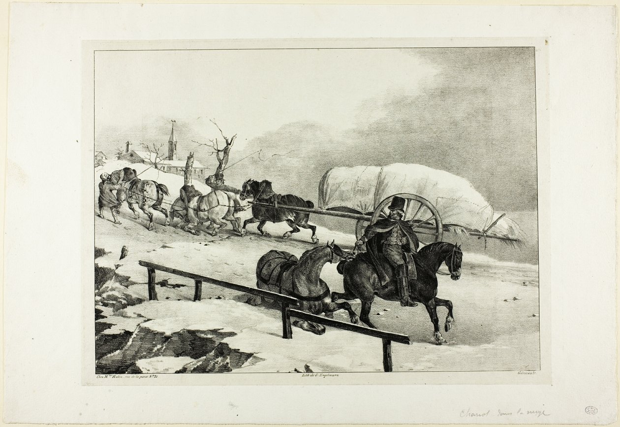 Vaunut nousevat rinteeseen tekijältä Jean Louis André Théodore Géricault