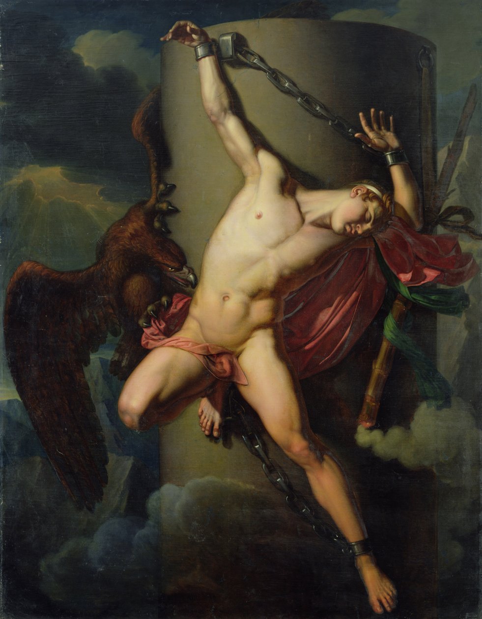 Prometheuksen kidutus, 1819 tekijältä Jean Louis Cesar Lair