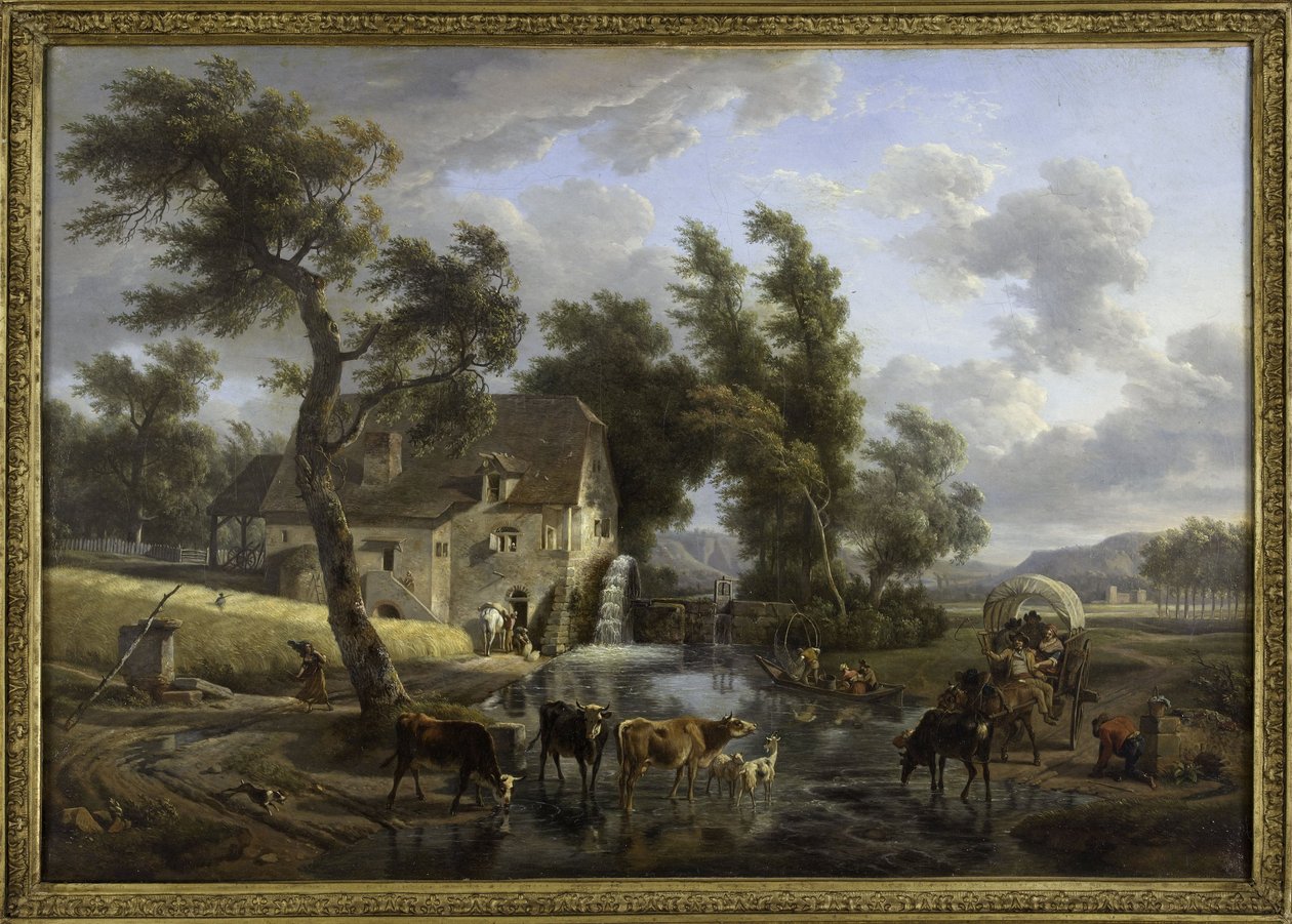 Mylly, vuosina 1772-1829 (öljy) tekijältä Jean Louis Demarne