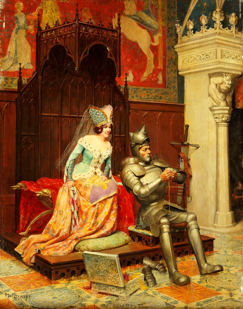 Arthurin legenda tekijältä Jean Louis Ernest Meissonier