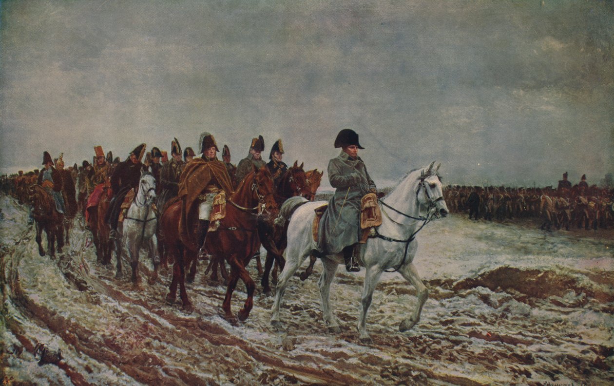 Napoleon Ranskan kampanjan aikana 1814, 1864, c1915 tekijältä Jean Louis Ernest Meissonier