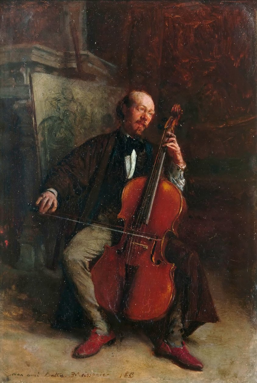 Muotokuva säveltäjä Alexandre Battasta 1816-1902 tekijältä Jean Louis Ernest Meissonier