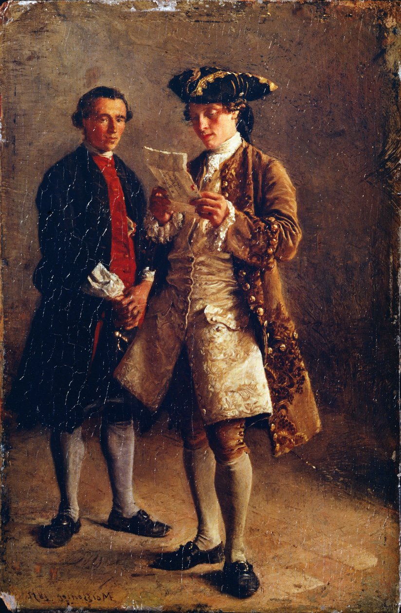 Kirjeen lukeminen, 1852 tekijältä Jean Louis Ernest Meissonier