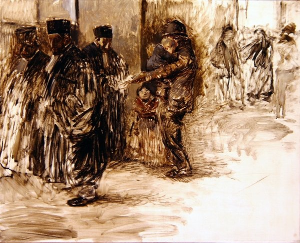 Courtissa (öljy kankaalle) tekijältä Jean Louis Forain