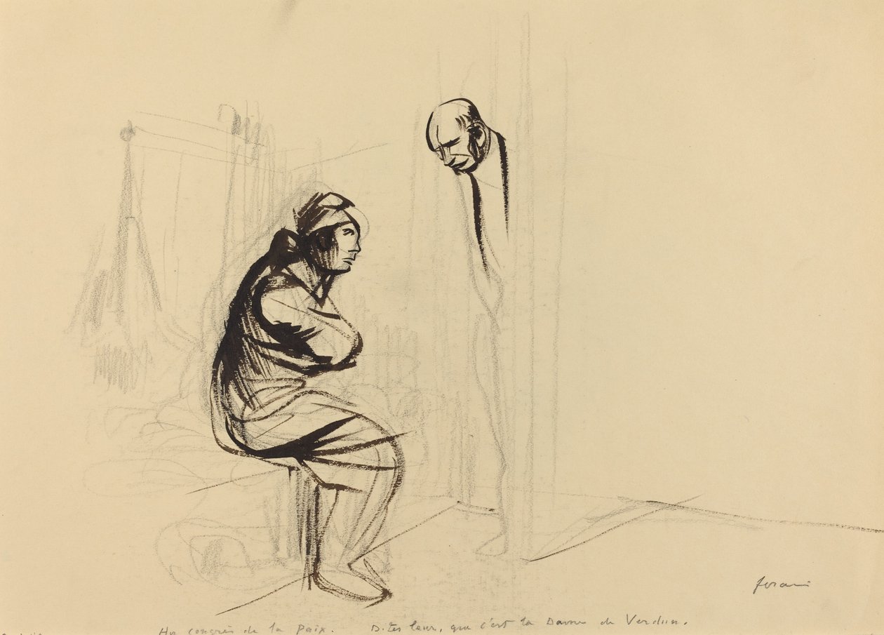 Au Congress de la Paix, n. 1919. tekijältä Jean Louis Forain