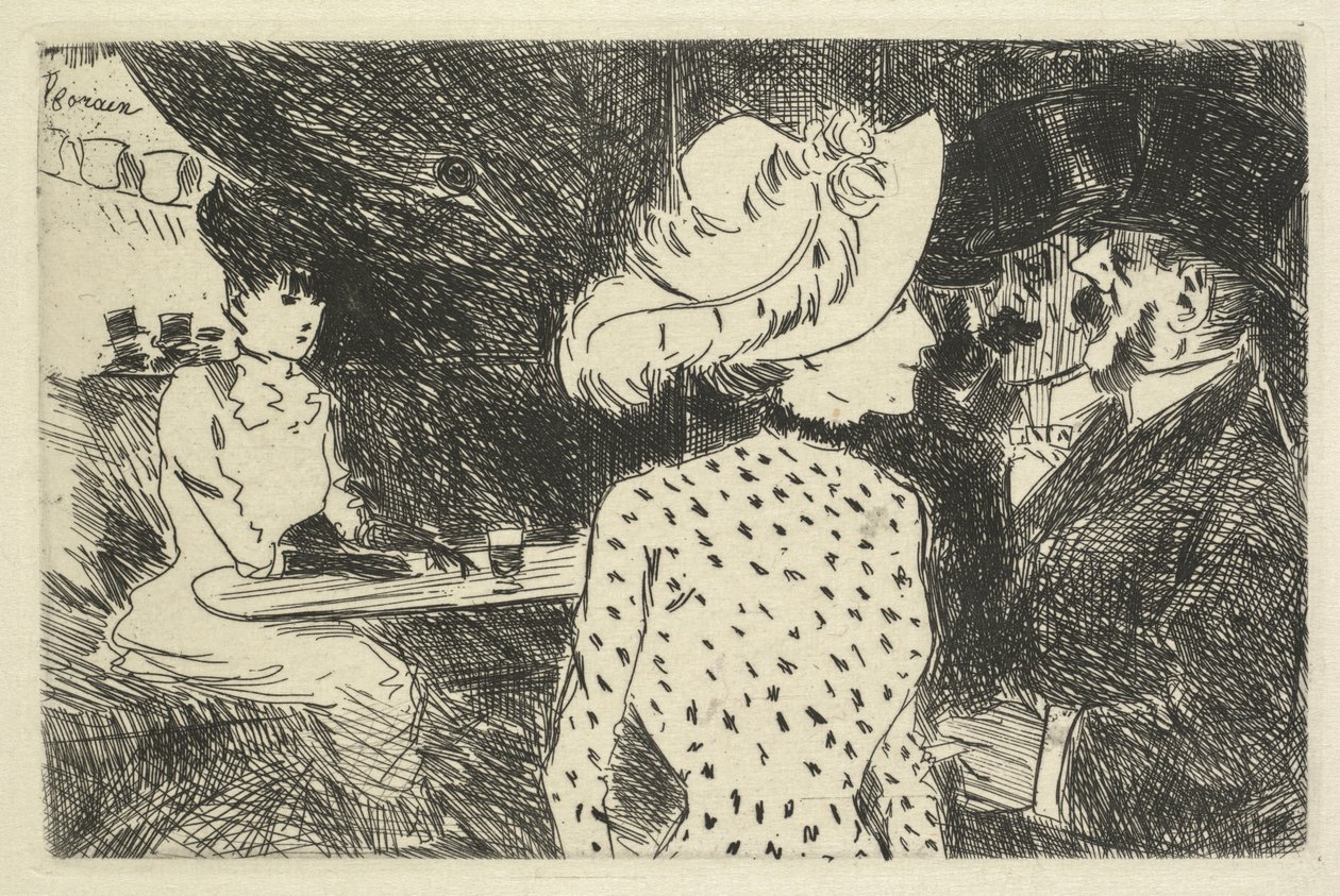 Kahvilakohtaus (kuvaava) tekijältä Jean Louis Forain
