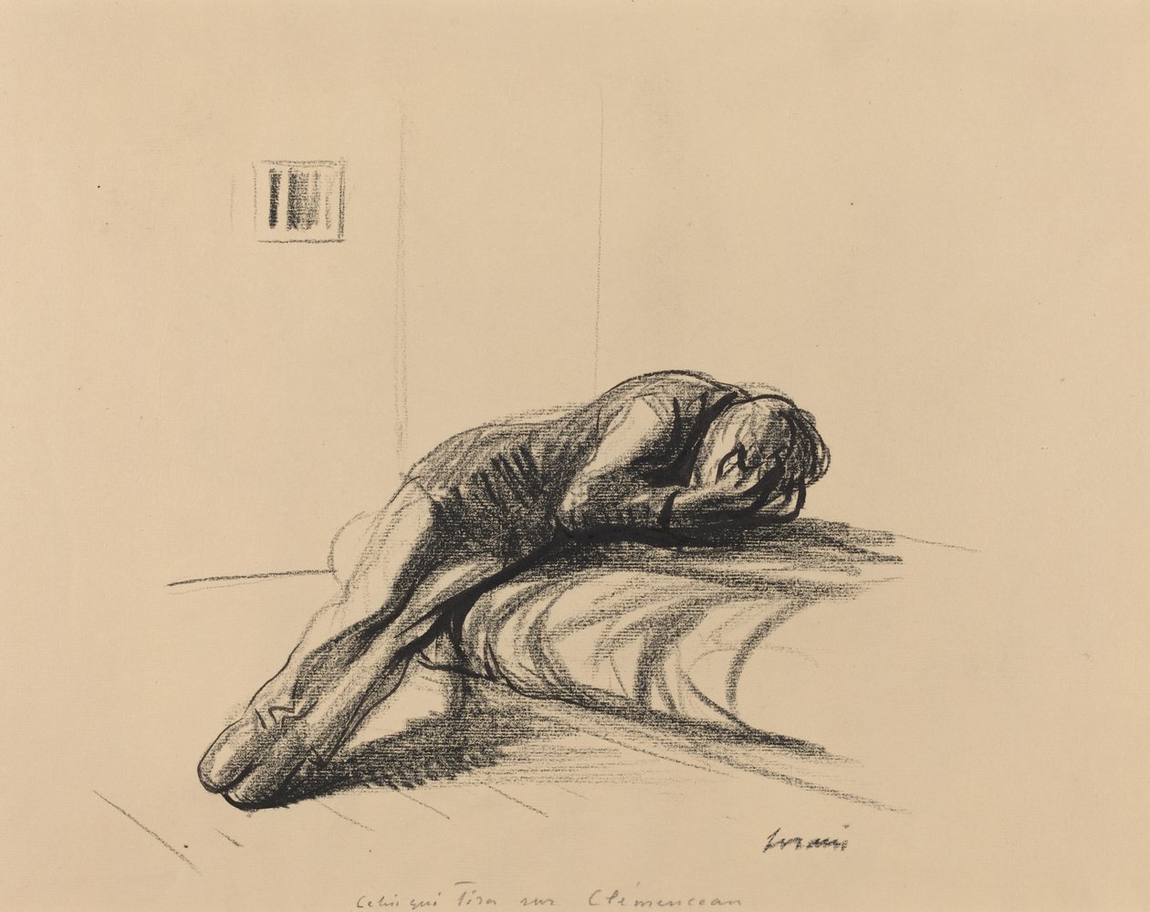 Hän, joka ampui Clemenceaun vuonna 1919 tai sen jälkeen. tekijältä Jean Louis Forain