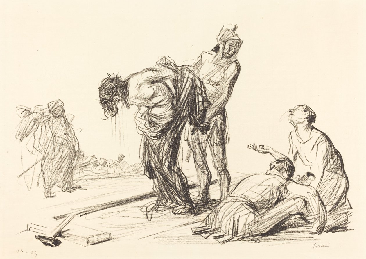 Kristus riisuttu vaatteensa tekijältä Jean Louis Forain