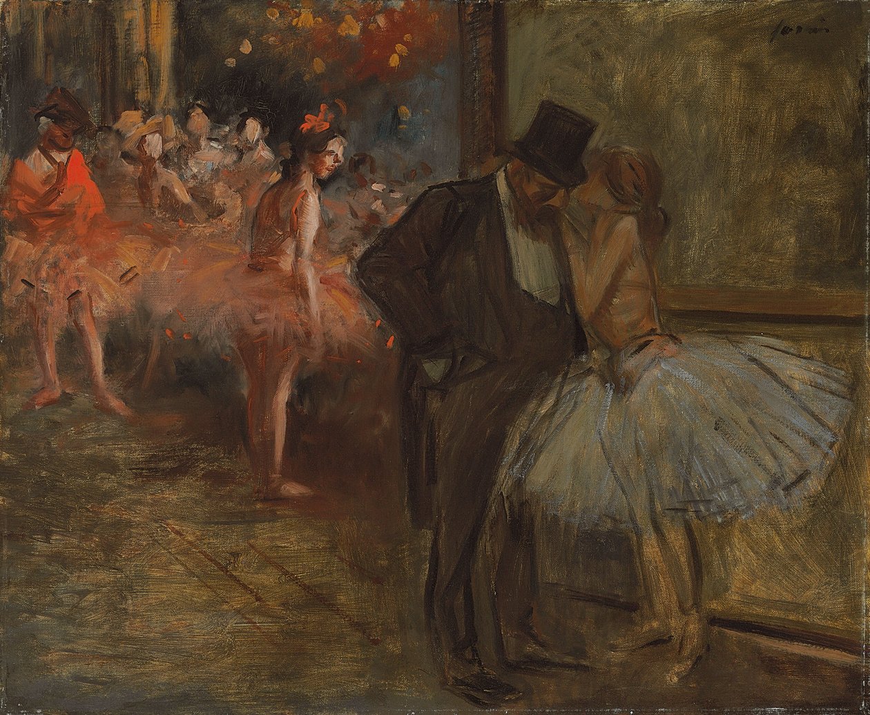 Tanssija ja tilaaja, Ooppera; Tanssija ja tilaaja, Oopperassa, n. 1905 tekijältä Jean Louis Forain