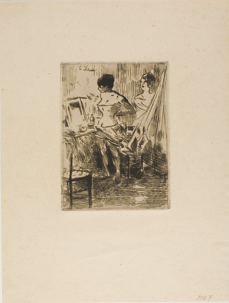 Tanssijat pukuhuoneessaan tekijältä Jean Louis Forain