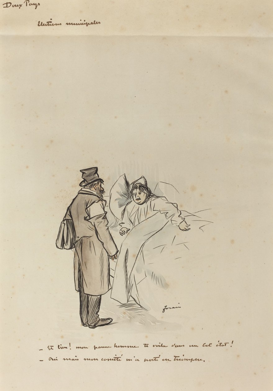 Vaalit kunnat, c. 1897. tekijältä Jean Louis Forain