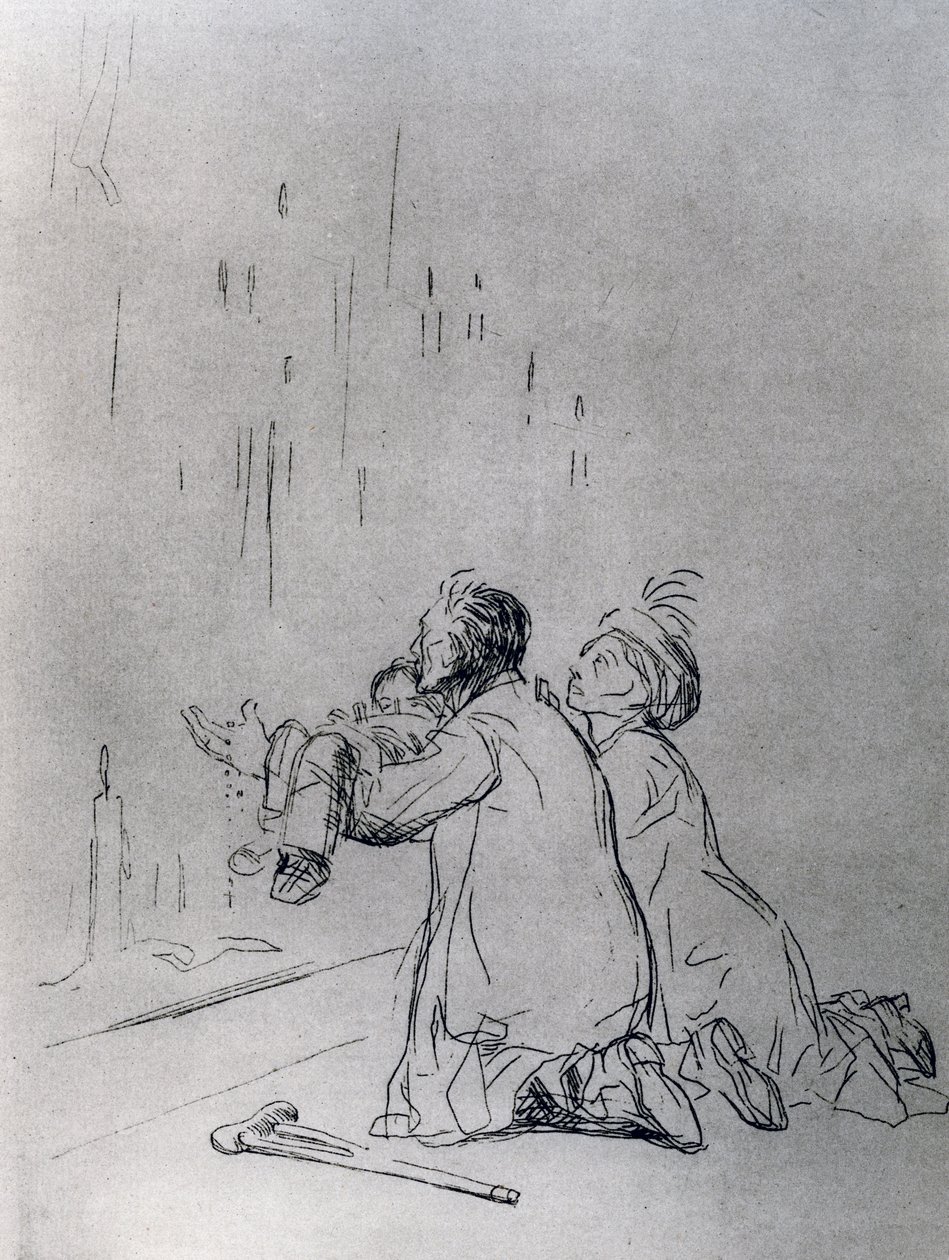 Pysäköinti luolan edessä, 1925. tekijältä Jean Louis Forain