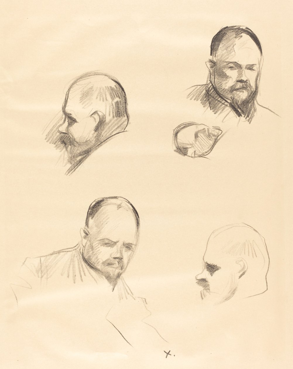 Neljä luonnosta Ambroise Vollardista tekijältä Jean Louis Forain