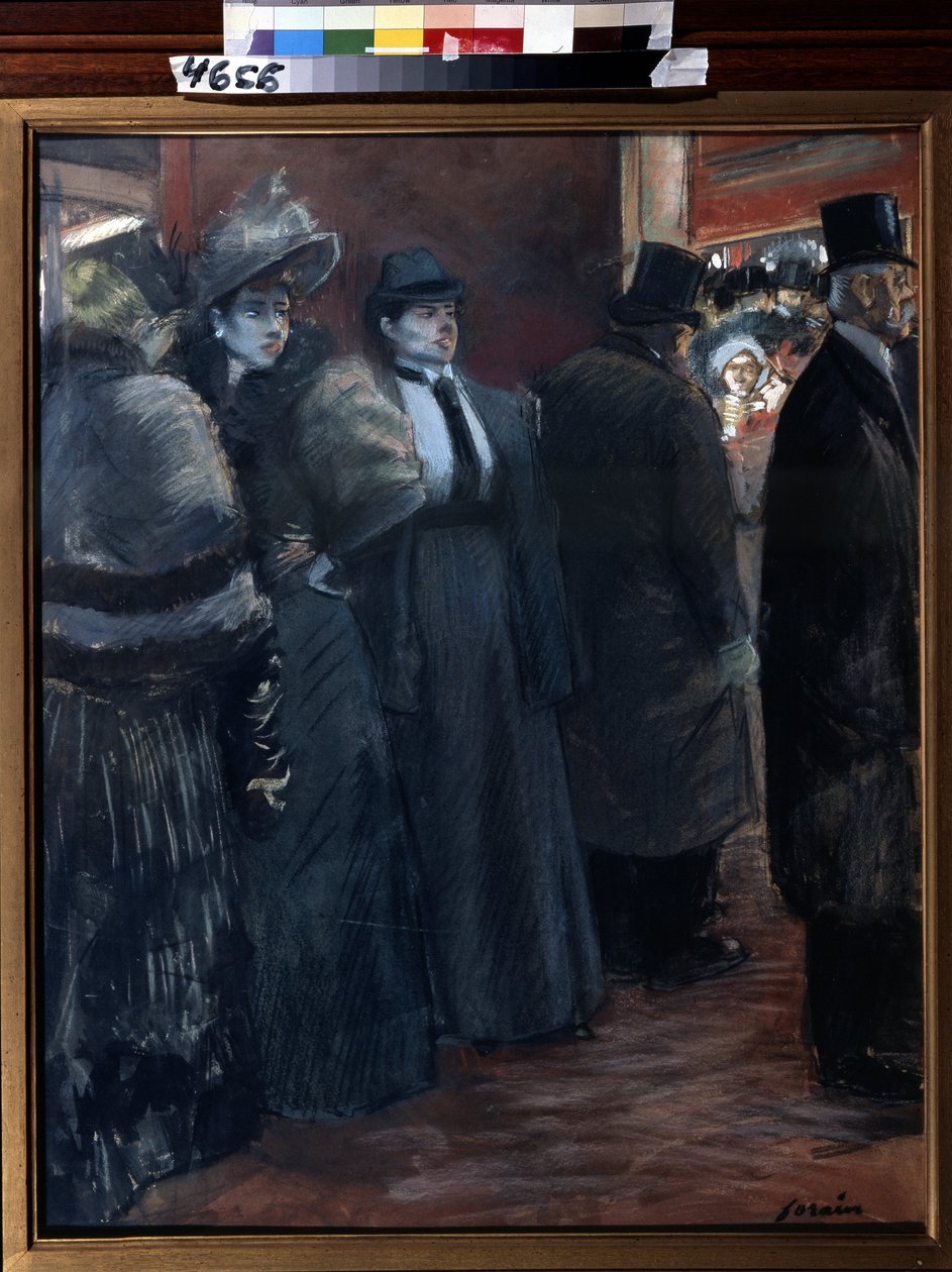 Teatterin aula. Jean-Louis Forainin maalaus (Jean-Louis Forain tekijältä Jean Louis Forain