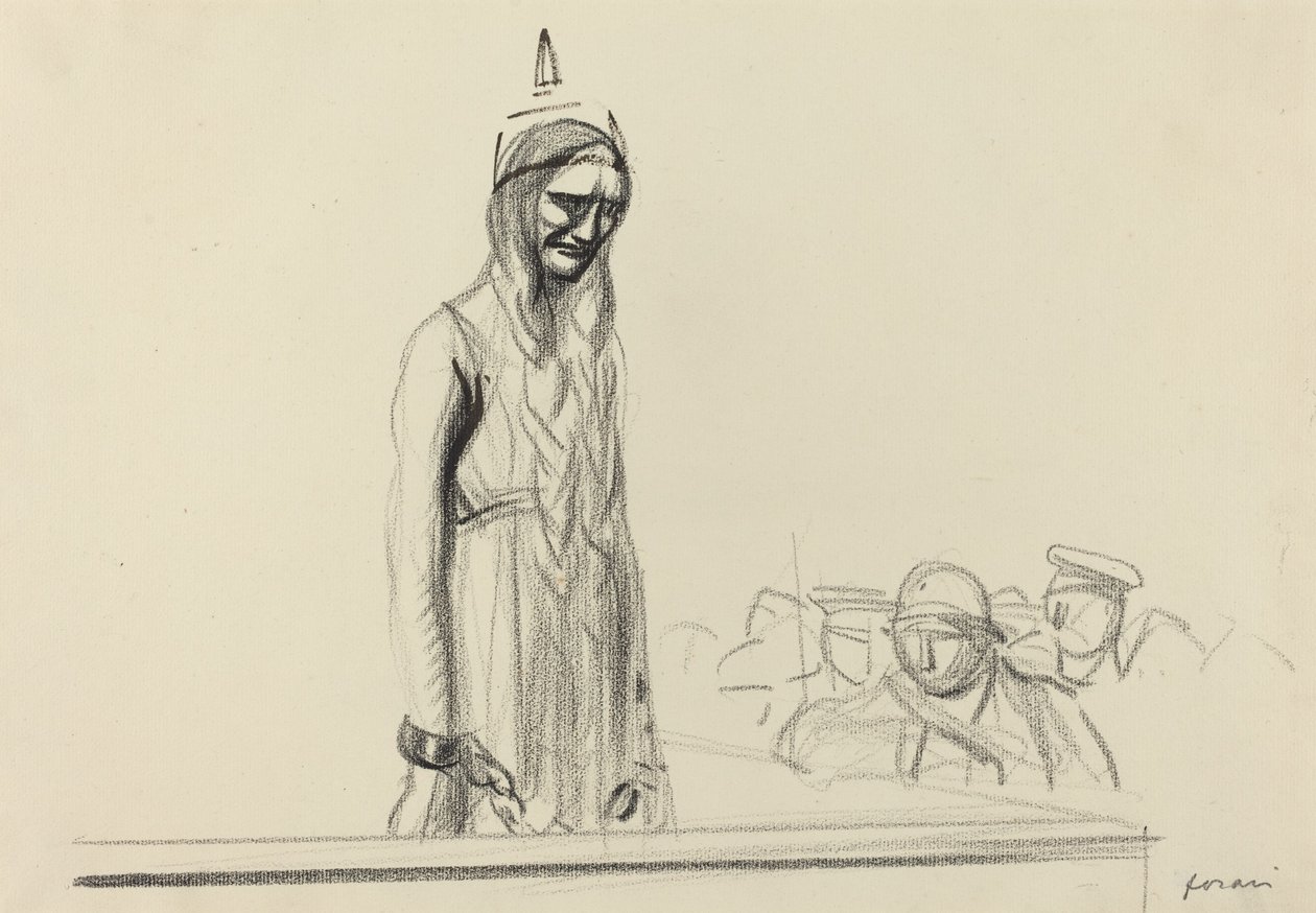 Germania tuomareiden edessä, n. 19141919. tekijältä Jean Louis Forain