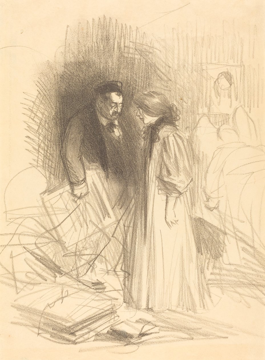 "En uskalla ottaa niitä alas... se satuttaisi häntä liikaa." tekijältä Jean-Louis Forain