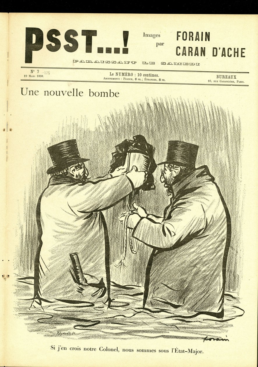 Jean-Louis Forainin (1852-1931) kuvitus Psst...! tekijältä Jean Louis Forain
