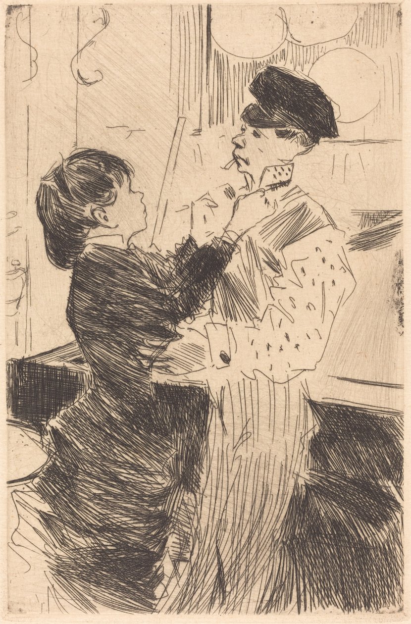 Cravatin solmiminen tekijältä Jean Louis Forain