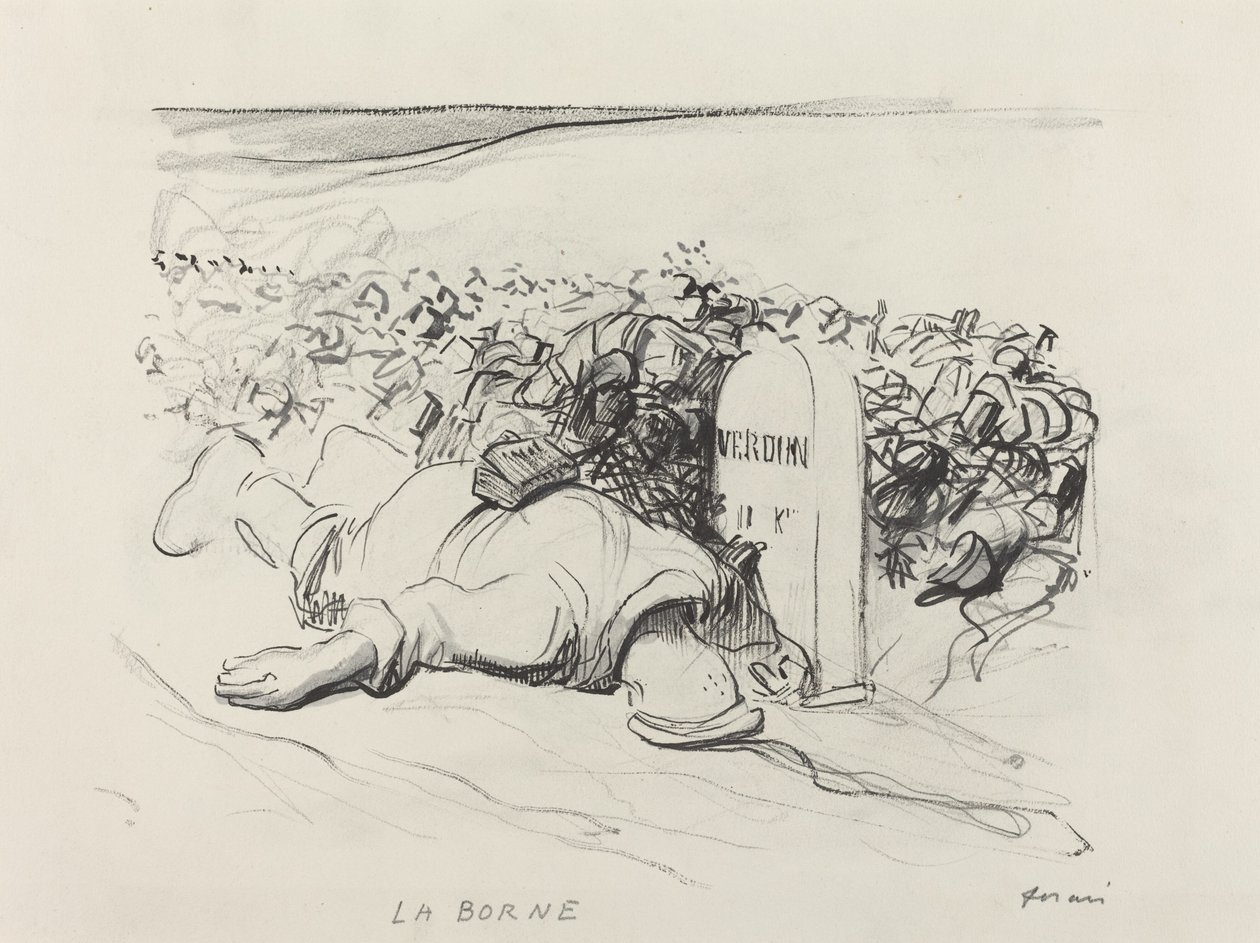 La Borne, Verdun, c. 1916. tekijältä Jean Louis Forain