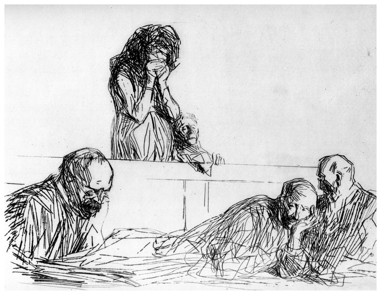 Tytär-äiti, c1870-1930 1924 tekijältä Jean Louis Forain