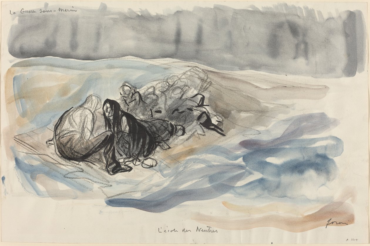 Vedenalainen sodankäynti. Neutraalien koulu, n. 19141919. tekijältä Jean Louis Forain