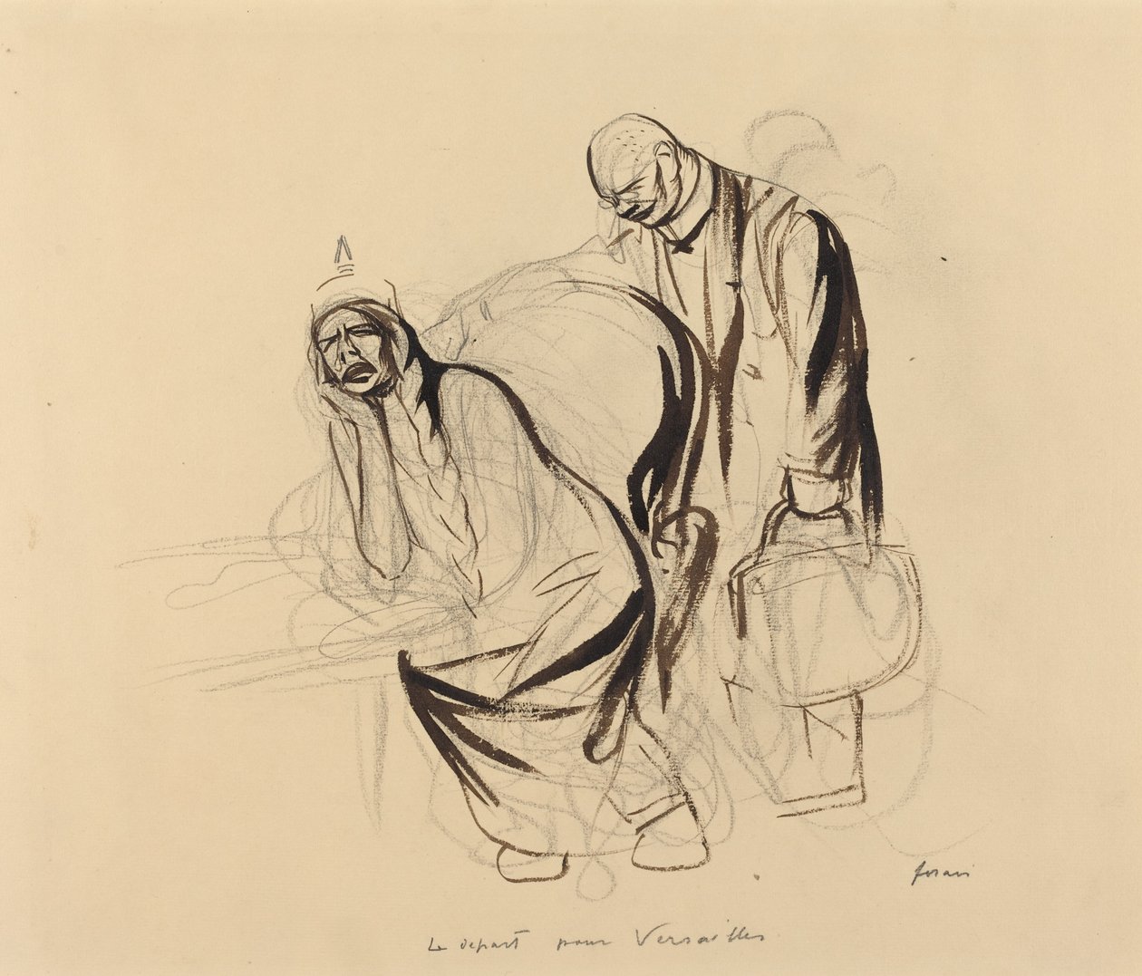 Lähtö Versaillesiin tekijältä Jean Louis Forain