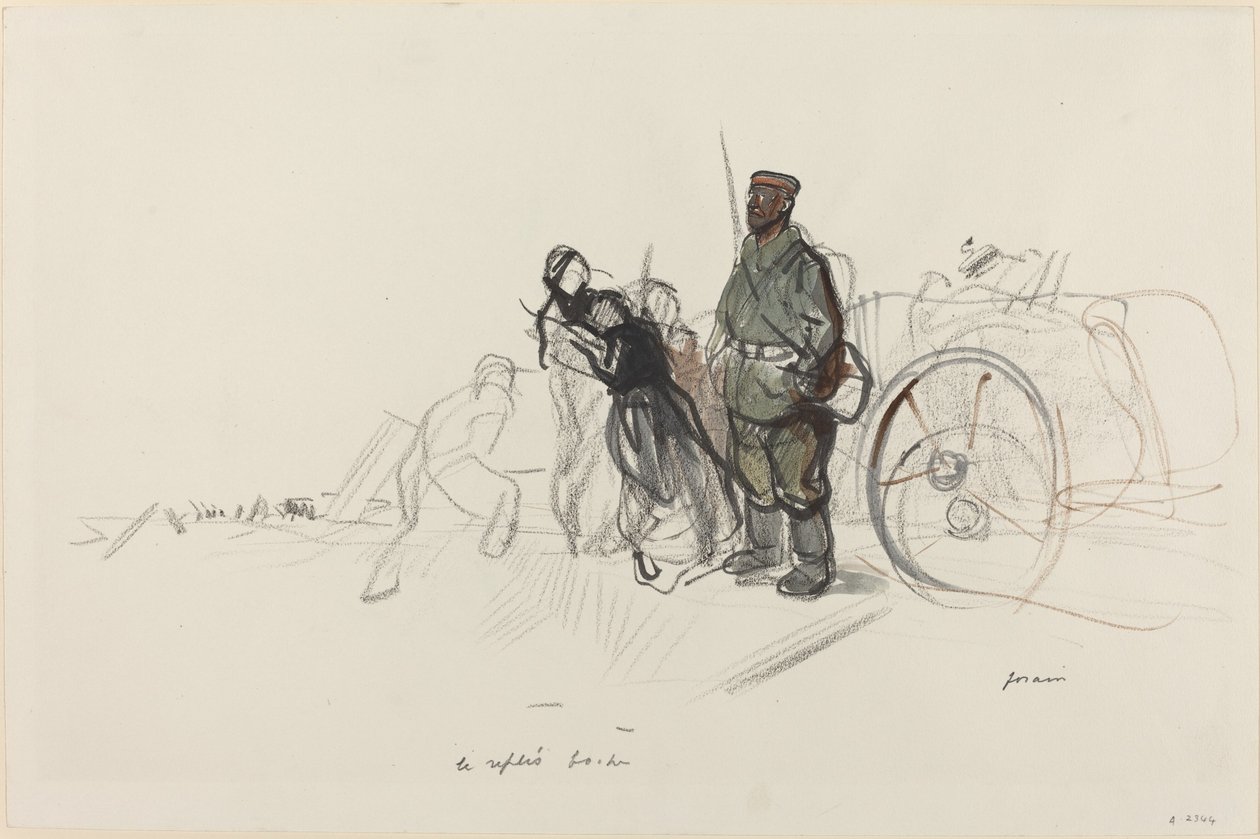Boche-taitto, c. 19141919. tekijältä Jean Louis Forain
