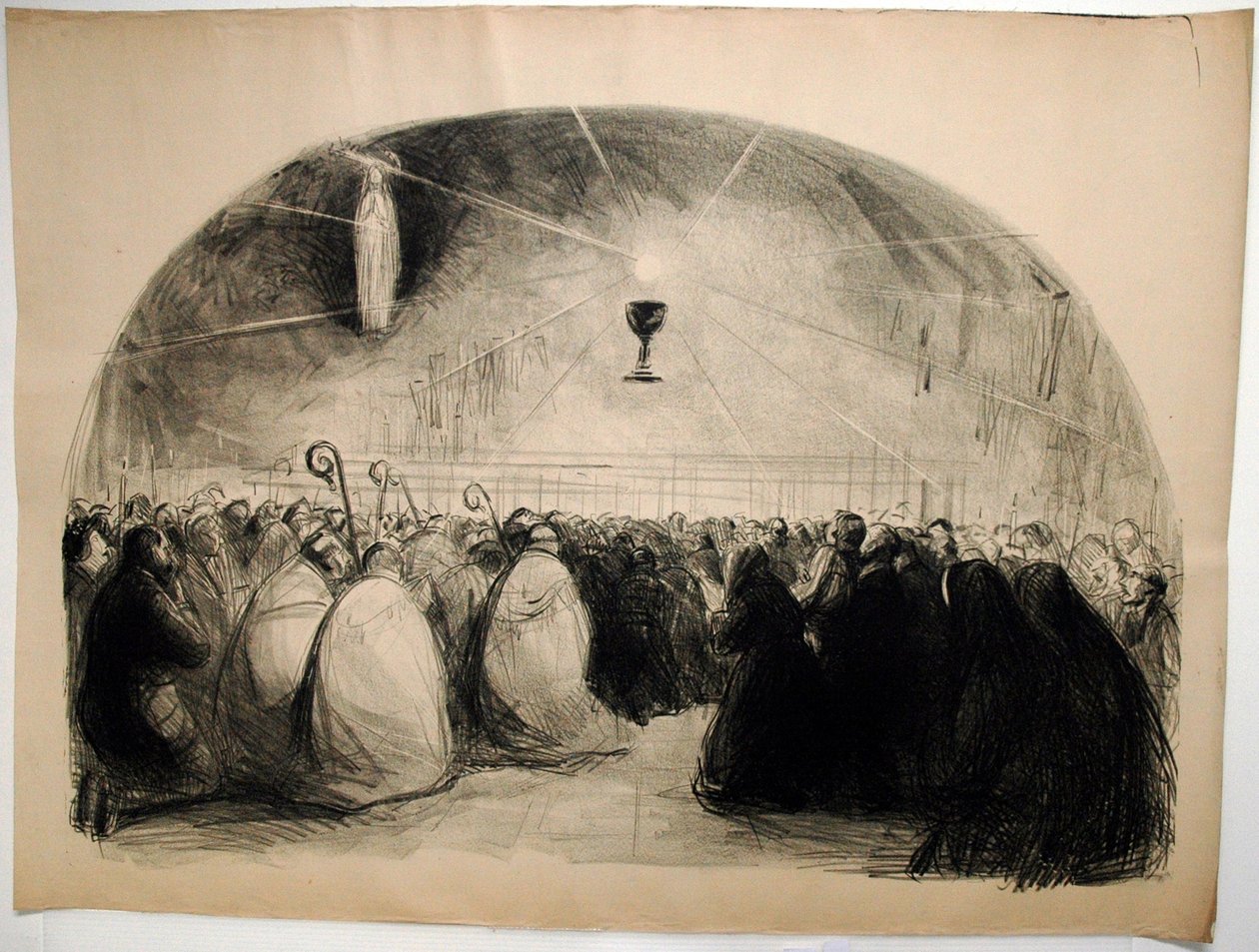Lourdes, 1914, 25. kansainvälinen eukaristinen kongressi tekijältä Jean Louis Forain