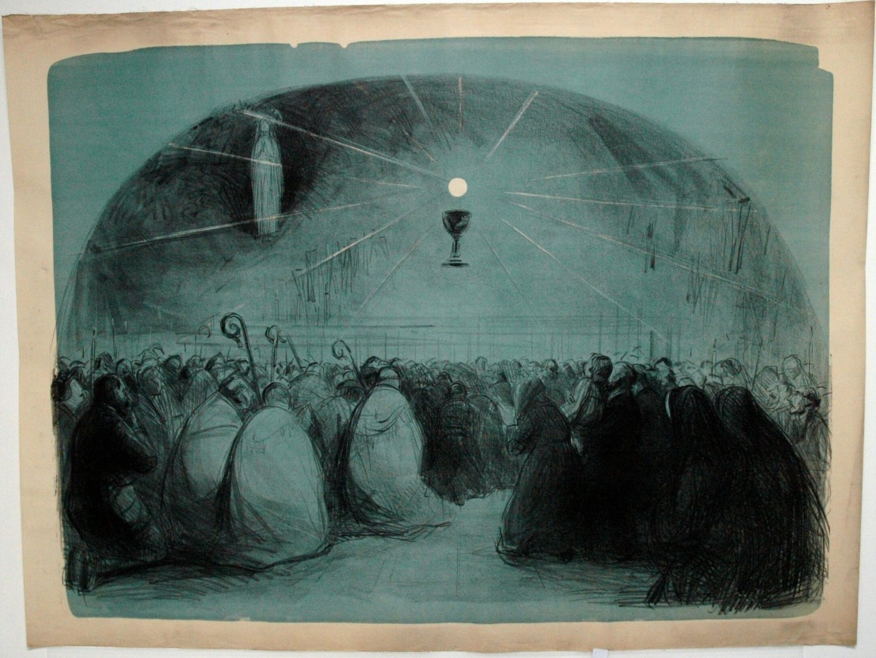 Lourdes, 1914, 25. kansainvälinen eukaristinen kongressi. tekijältä Jean Louis Forain