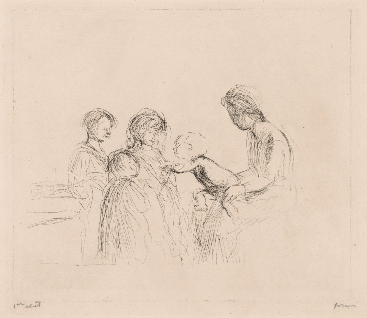Madonna ja lapset. tekijältä Jean Louis Forain