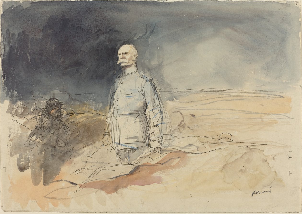 Marsalkka Pétain, n. 19141919. tekijältä Jean Louis Forain