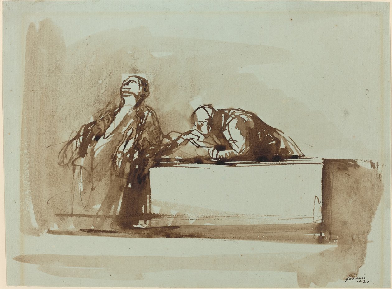 Oikeuden miehet, 1921. tekijältä Jean Louis Forain