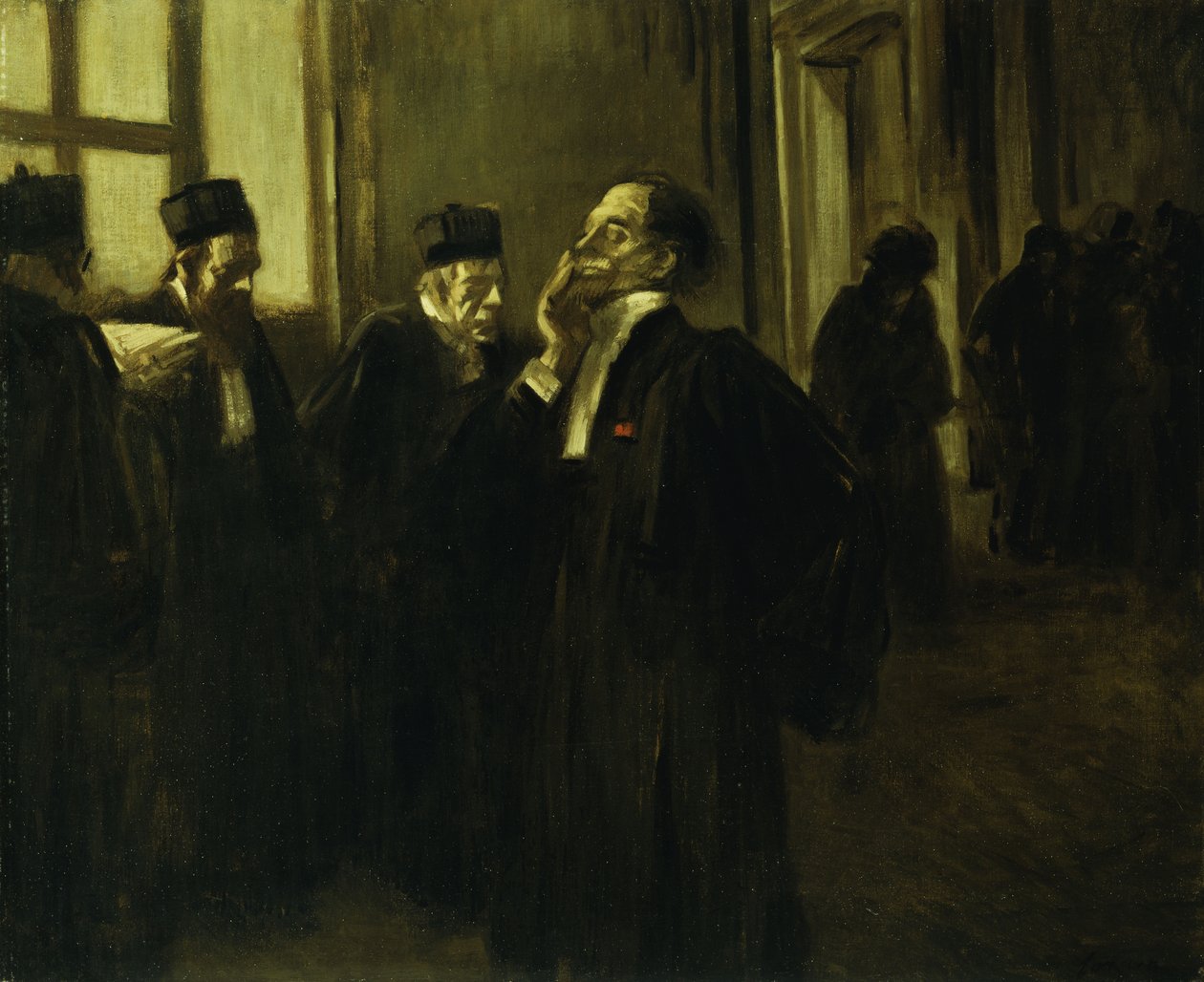 Palace Corridor Scene; Käytäväkohtaus palatsissa, n. 1905 tekijältä Jean Louis Forain