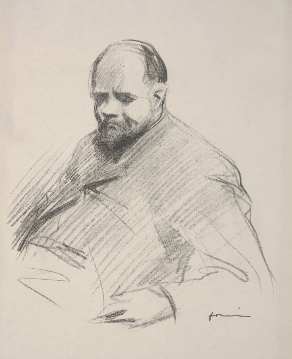 Vollardin muotokuva (litho) tekijältä Jean Louis Forain