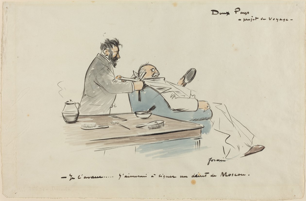 Matkaprojekti, c. 1897. tekijältä Jean Louis Forain