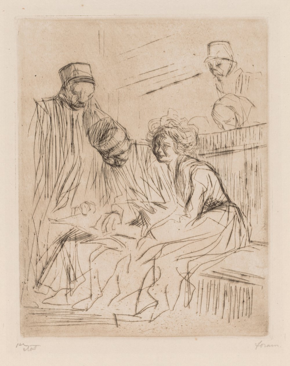 Asianajajakirjeen lukeminen. tekijältä Jean Louis Forain
