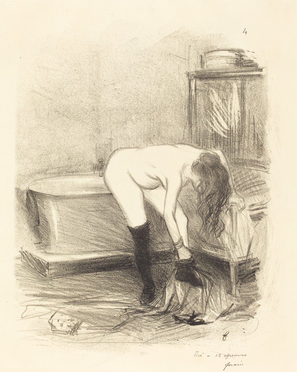 Kylpy (pystysuora levy) tekijältä Jean Louis Forain