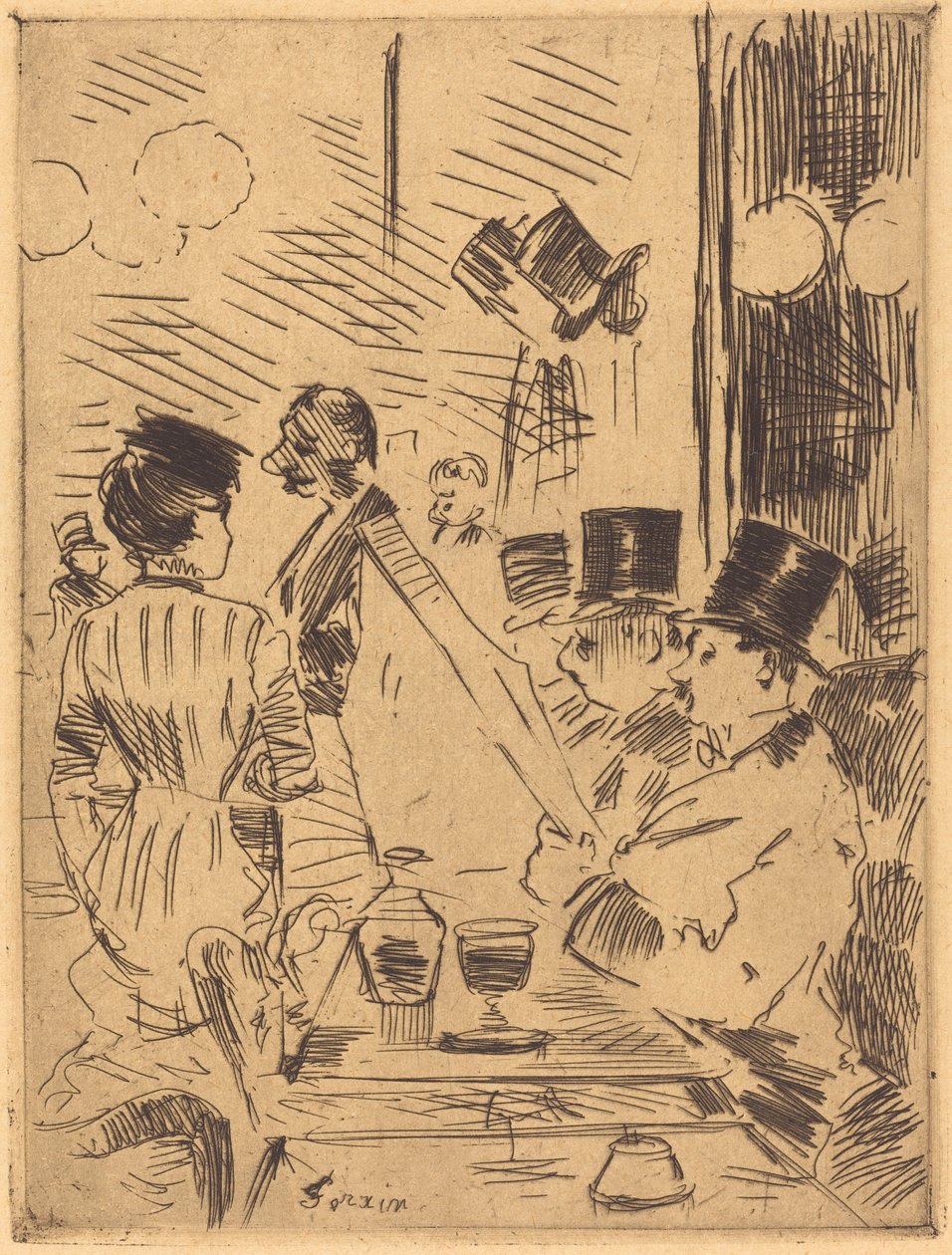 Uuden Ateenan kahvila tekijältä Jean Louis Forain